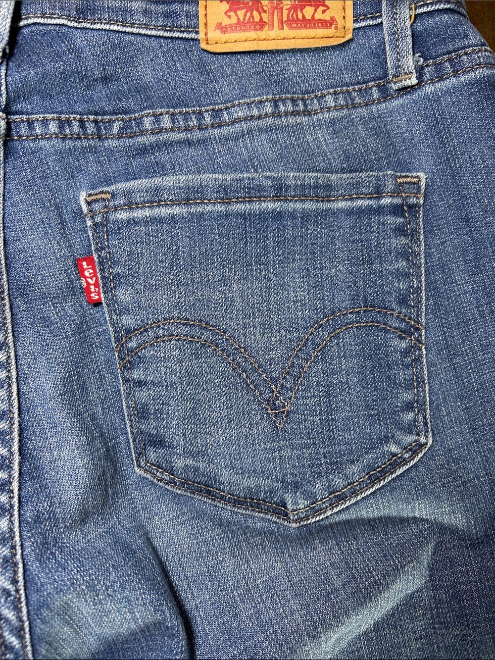 Levi’s 525 “The Perfect Waist” Straight Women's Blue Denim Jeans Size 4 27x30 - Picture 4 of 8
